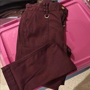 White House Black Market Burgundy Pants